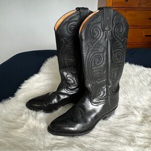 Tony Lama Black Western Boots